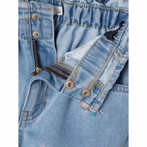 NAME IT Broderede Blomster Jeans Bella Light Blue